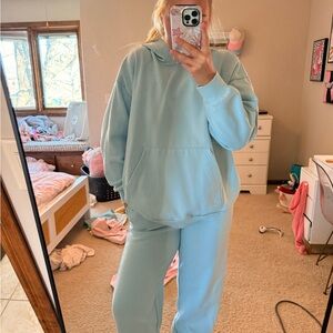 JoyLab Pale Blue Sweatpants and Hoodie set